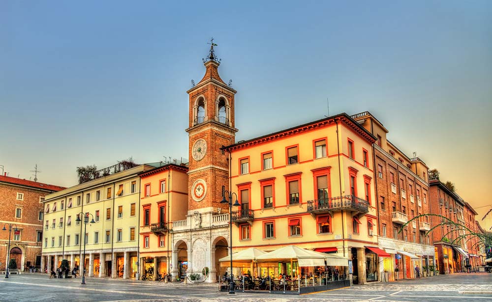 Arco d'Augusto nel Centro Storico di Rimini